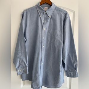 Brooks Brothers “346” Blue Button Down Oxford FLAWLESS- 17 1/2/ 34/35